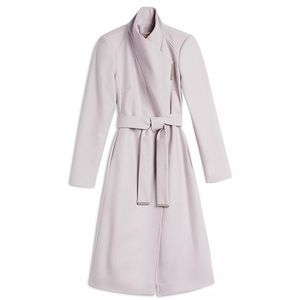Ted Baker dusty pink wool coat, size 4